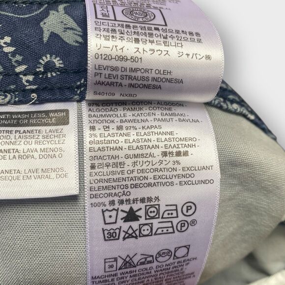 Levi's Bandana Printed Chore/Utilty Stretch Pants Urban Outfitters size 42x30 - Picture 11 of 12